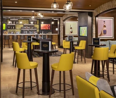 Celebrity Silhouette, SI, Celebrity Revolution, revitalized, refurbishment, public venue, public rooms, Solstice Class, Craft Social, bars and lounges, Craft Social Bar, architecture,